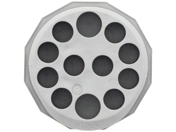 CONTA-CLIP KES-E-R 50/12 A GR Kabelindføring Pladetykkelse (maks.) 2.5 mm Termoplastisk elastomer Grå 1 stk