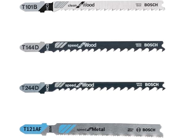 Bosch - Bladsett for stikksag - for tre, metall - 40 deler