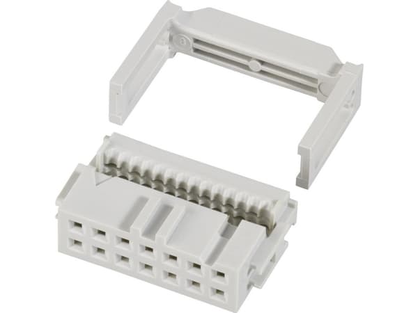 FCI 71600-040LF Polkoppling med dragavlastning Rutstorlek: 2,54 mm Totalt antal poler: 40 Antal rader: 2 1 st