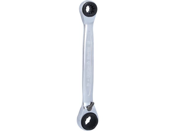 KS Tools 503.4565, Rustfritt stål, Kromvanadiumstål, Rett, 10,13,17,19 mm, 190 mm, 196 g