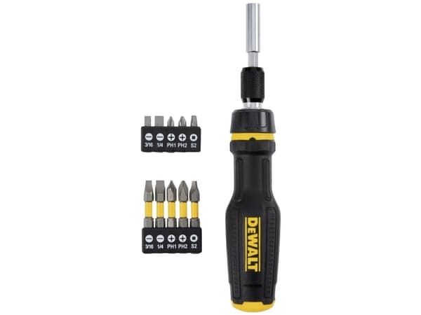 DEWALT TELESKOPHANDTAG MED BITS 10st