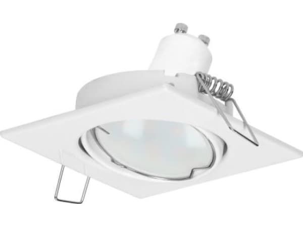 Orno SUTRI SM dekorativ ram för spotlight, MR16/GU10 max 50W, fyrkantig, justerbar, vit,AD-OD-6178/W