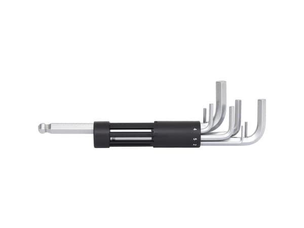 KS Tools 151.2100, L-muotoinen kuusiokoloavain, Metrinen, 8 kpl, Kromivanadiini-teräs, Kromatointi, 2,2.5,3,4,5,6,8,10 mm