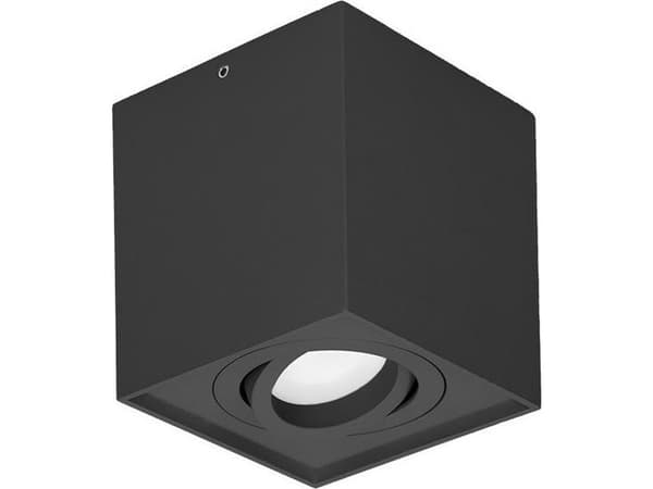 Orno CAROLIN DLS GU10 taklampe downlight max 35W, IP20, firkantet, svart, AD-OD-6145BGU10