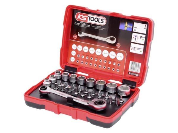 KS Tools 918.3050, Pistorasiasarja, 31 pää(t), Kromivanadiini-teräs, 420 g