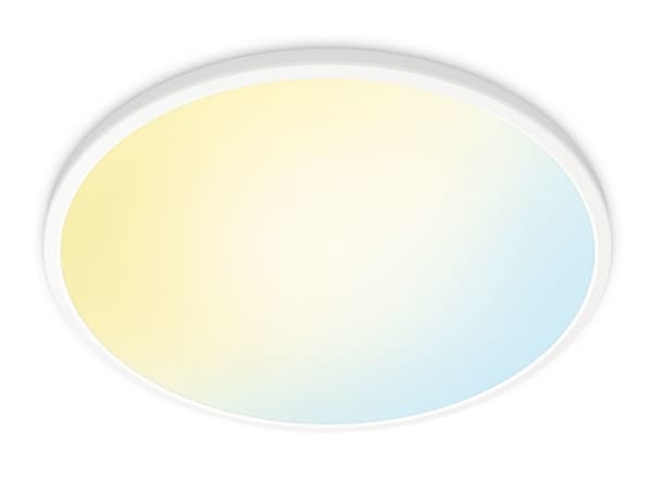 WiZ Super Slim - Kattovalaisin - LED - 32 W - säädettävä valkoinen - 2700-6500 K - pyöreä - valkoinen - valkoinen