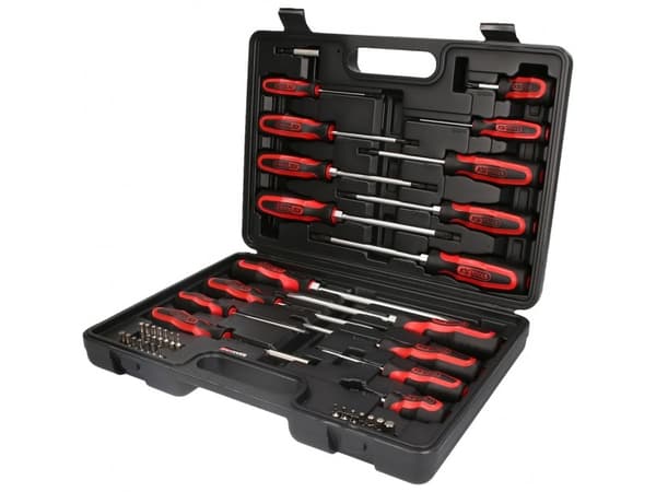 KS Tools 159.0100, 2,91 kg, Musta, Punainen, Kromi