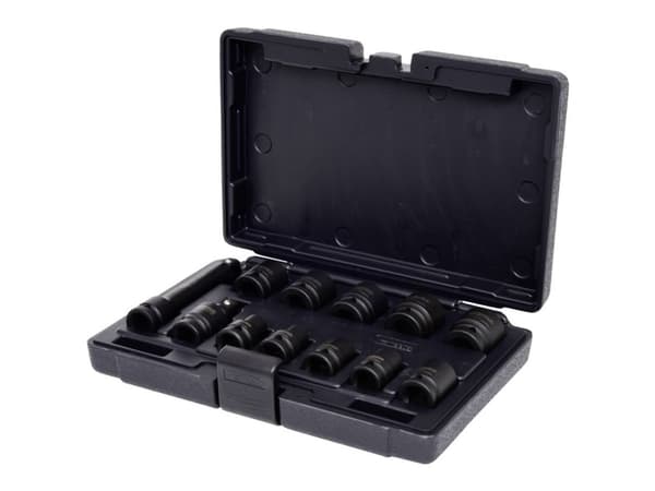 KS Tools 515.0112, Støpselsett, 1/2", 12 hoder, Krom-molybden-stål, ISO 1174, DIN 3129, ISO 2725-2, DIN 3121, 2,4 kg