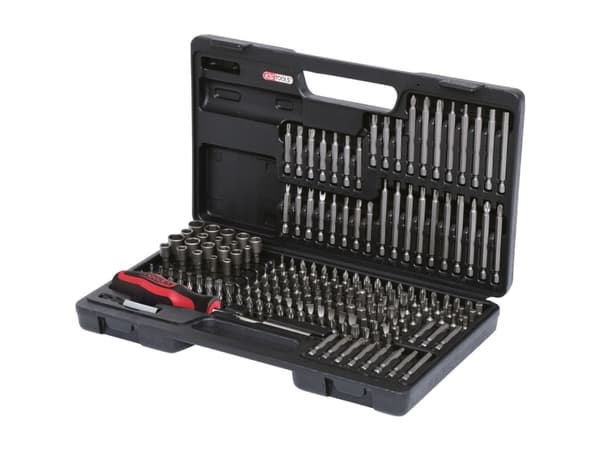 KS Tools 911.2008, 208 stykker, Nickel, DIN 3126, ISO 1173 - C 6,3, 25 mm, 2,22 kg, 25,4 / 4 mm (1 / 4")