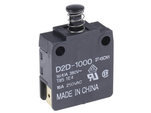 Omron D2D-1000 Dørkontakt 250 V/AC 16 A Tastende 1 stk Bag