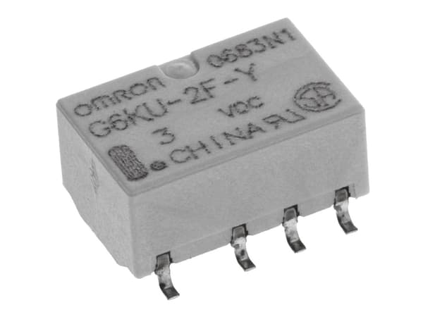 Omron G6KU-2F-Y-DC3 SMD-relä 3 V/DC 1 A 2 x omkopplare 1 st Väska