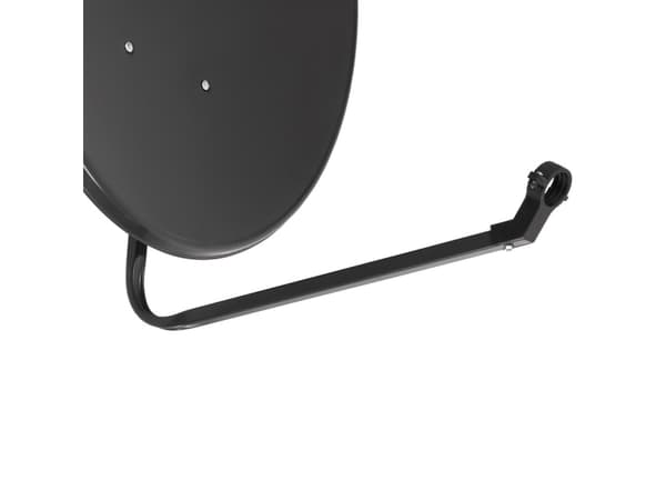 Maclean TV System parabol, fosfateret stål, grafit, 90 cm, MCTV-929