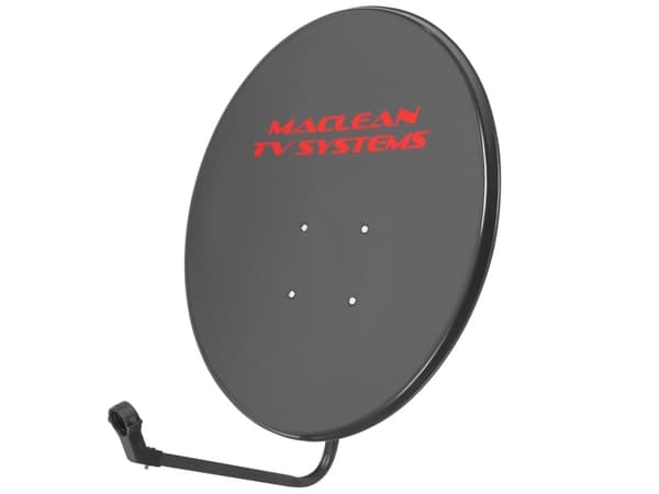 Maclean TV System parabol, fosfateret stål, grafit, 90 cm, MCTV-929