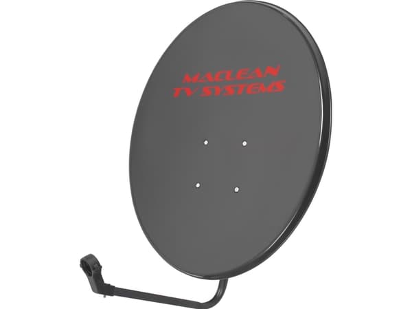 Maclean TV System parabol, fosfateret stål, grafit, 90 cm, MCTV-929