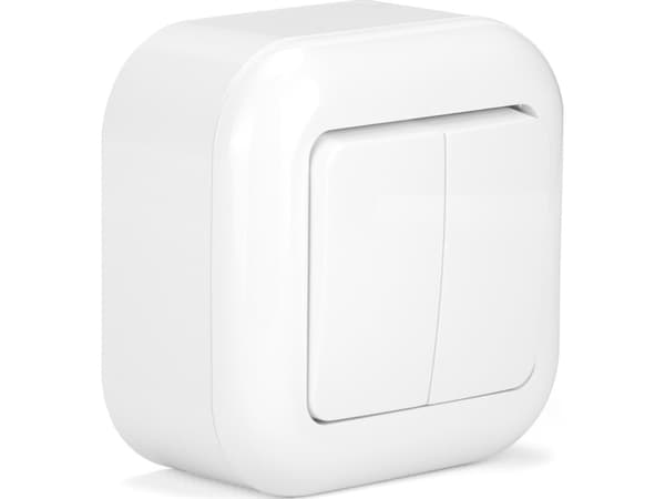 Montis Utenpåliggende lysestake installasjonskontakt WNT-2F MONTIS EXTENSA MT083SW