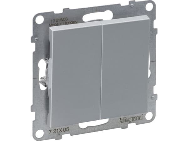 SUNO Dobbel lysestakekobling aluminium 10AX 250V automatiske klemmer 721305