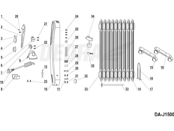 Dedra Termostat 16A