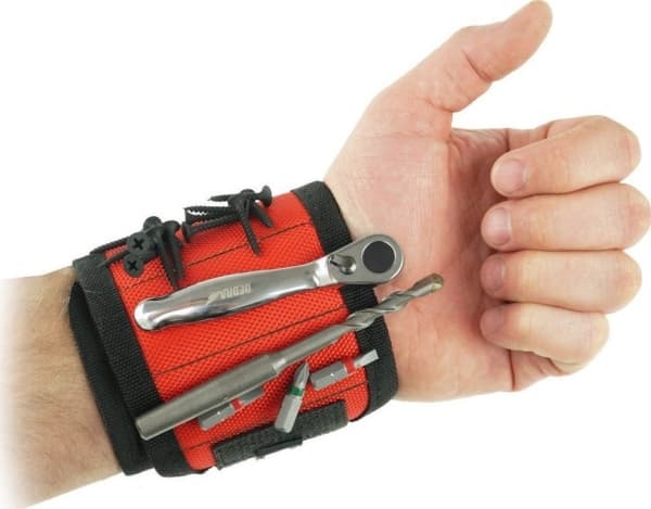 Dedra Magnetiskt armband, justerbart med kardborreband