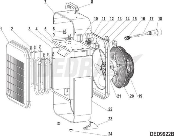 Dedra Termostat 16A