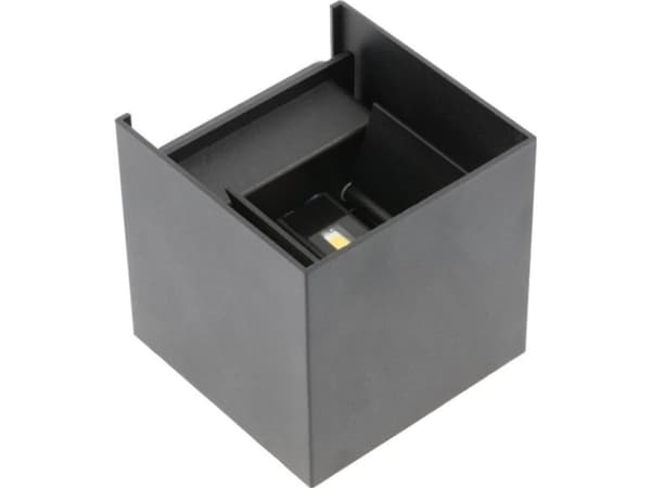 GTV kattovalaisin MISSOURI-K LED-valaisin, 7W,540lm IP54,IK08,4000K,neliö,musta LD-MISS7WKC-NB