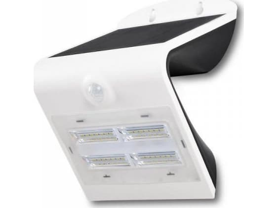 V-TAC Vegglampe Solar LED Vegglampe med bevegelsessensor VT-768 3W 400lm Hvit IP65 7523