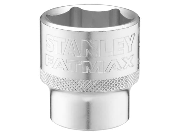 Uttag 1/2" 6 pt. 30mm knurled-valve.