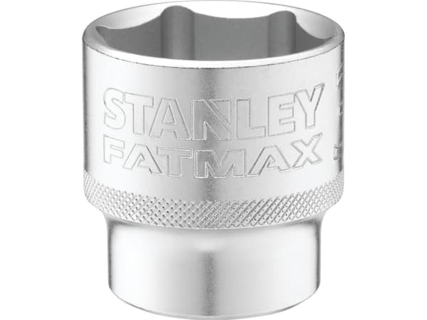 Uttag 1/2" 6 pt 34mm räfflat matt-finish -mutter.