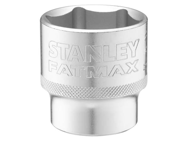 Uttag 1/2" 6 pt 34mm räfflat matt-finish -mutter.