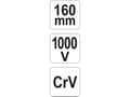 Miniatyrbilde 4 av 5: Yato YT-21158, 160 mm, 1 stykker