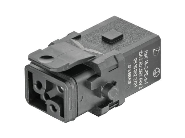 Liitin uros 1A-2+PE-S-f salpa 09 10 002 2701 Harting 1 kpl