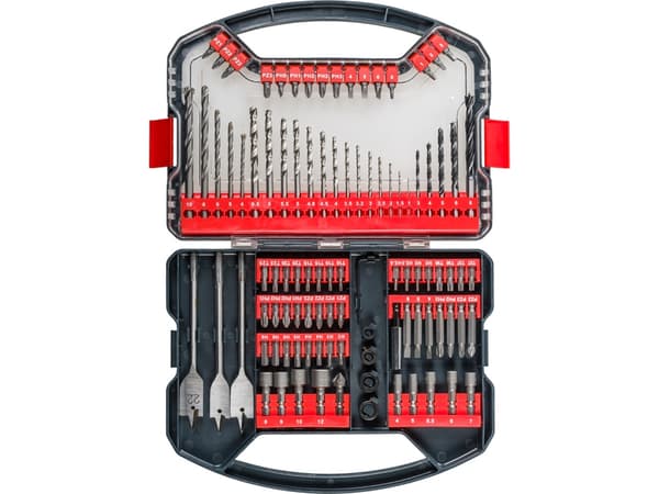 kwb 109110, Drill, Drill Sett, Murstein, Metall, Tre, Box, 101, 55, Cross, Flat
