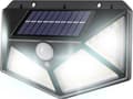 Miniatyrbilde 2 av 2: LTC vegglampe LTC solcelle vegglampe 100 x SMD, 10 W, 1000 lm, skumringssensor, 1200 mAh.