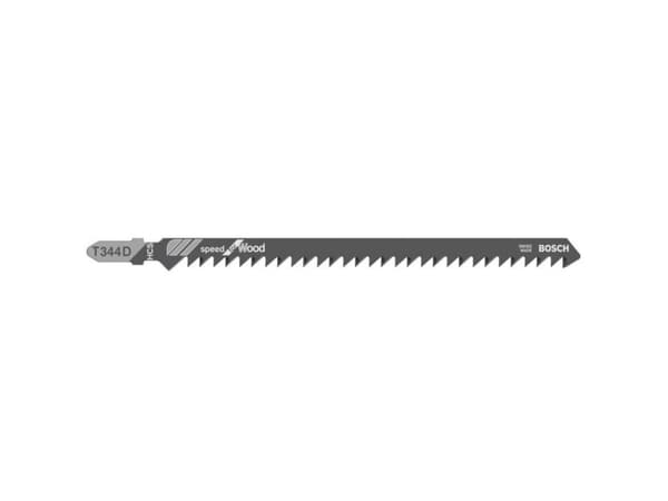 Bosch tarvikkeet 2608633A34 Stiksavklinge T 344 D Speed for Wood 5 stk 5 stk