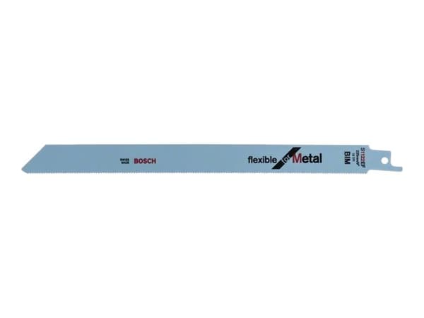 Bosch flexible for Metal S 1122 EF - Sågblad - för rör, bladmetall, profiler - längd: 225 mm - bredd: 19 mm (paket om 5)