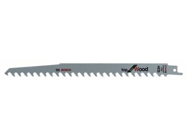 Bosch Top for Wood S 1542 K - Sagblad - for tre, ikke-slipende trematerialer - 5 deler - lengde: 240 mm - bredde: 19 mm