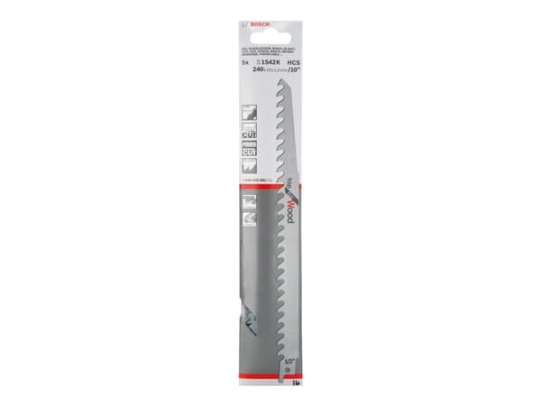 Bosch BAJONETSAVKLINGE S1542K 240MM 5 STK TRÆ 240MM 5 STK TRÆ