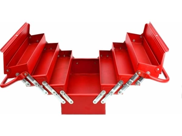 AWTOOLS METAL TOOLBOX 7pcs. 430x200x250mm