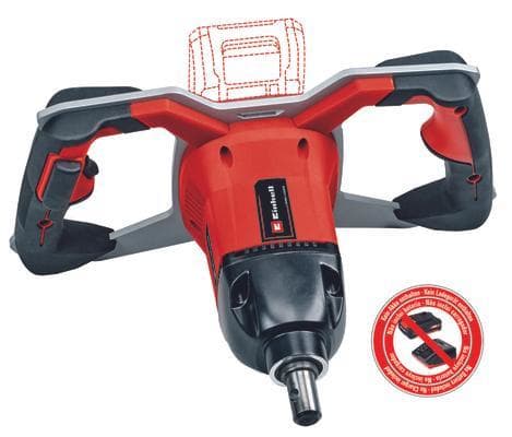 Einhell GP-EA 18/150 Li BL-Solo, 125 RPM, Harjaton, Akku, 18 V, 5,7 kg, 8,2 kg - SOLO