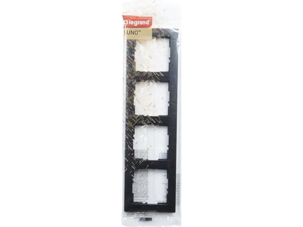 SUNO Firedobbel ramme svart 721524