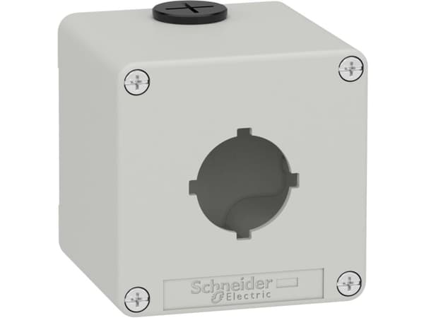 Tryckknappslåda XAPD 1xØ30 80x80x77mm