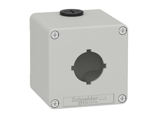 Tryckknappslåda XAPD 1xØ30 80x80x77mm