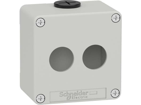 Tryckknappslåda XAPD 2xØ22 80x80x51,5mm