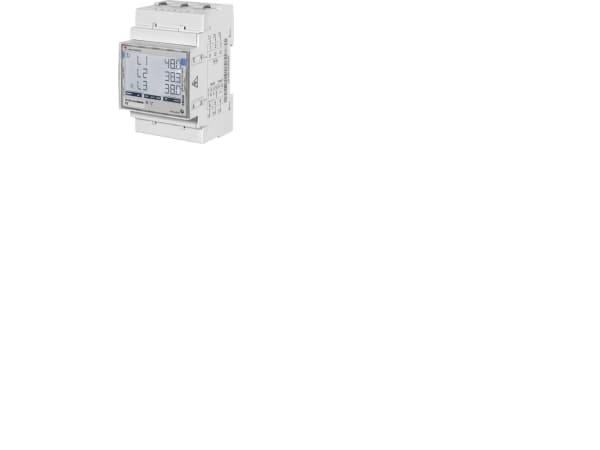CARLO GAVAZZI Elmätare 3-fas upp till 65 ampere direkt, touchknappar, 3x8 siffror med bakgrundsbelyst LCD-skärm, DIN-skena, pulsutgång, MID-godkänd