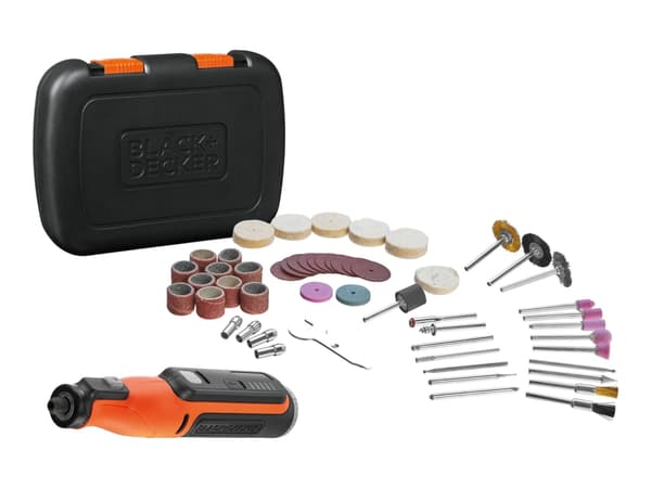 BLACK+DECKER BCRT8IK-XJ - Roterende verktøy - trådløs - 5-speed - 7.2 V