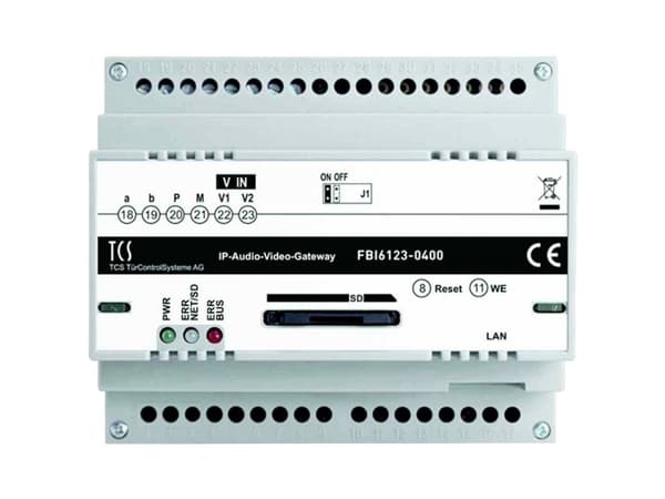TCS FBI6123-0400 IP-Gateway BASIC 2.0 f. enintään 5 puhelukohtaa IP-verkossa (FBI6123-0400)