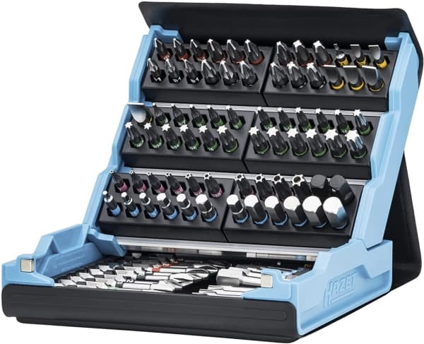 Hazet 2200SC-3 Bitsæt 96 dele Kærv, Krydskærv Phillips, Krydskærv Pozidriv, Unbrako, Indvendig-TORX, #####Tamper Resistant Torx
