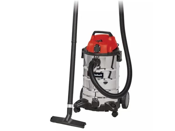 Einhell TC-VC 1930 SA Kit, 1500 W, Trommelvakuum, Tørr & våt, Uten pose, 78 dB, Sort, Rød, Sølv Sort, Rød, Sølv