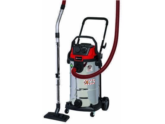 Einhell TE-VC 2340 SACL, 1900 W, Sylindervakuum, Tørr & våt, Støv pose, 40 l, HEPA Sort, Rød, Sølv