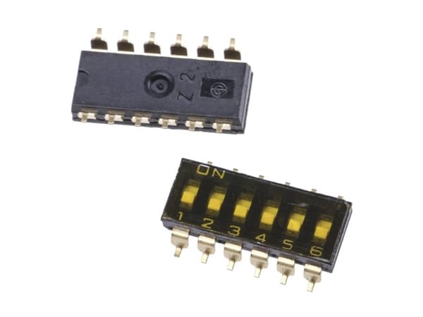 Omron A6S-6102-H DIP-afbryder Poltal 6 SMD 1 stk Bag