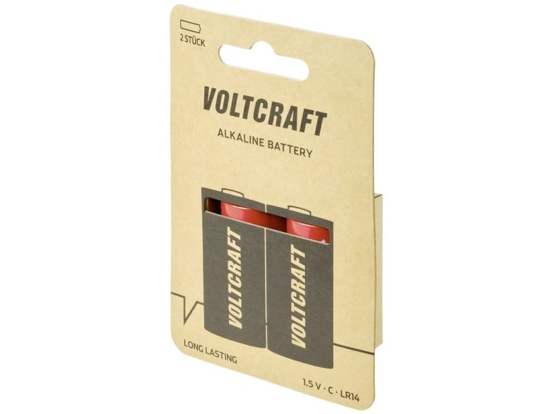 VOLTCRAFT LR14 C-batteri R14 Alkali-mangan 7500 mAh 1.5 V 2 stk